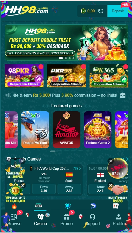 HH98 Game Dashboard